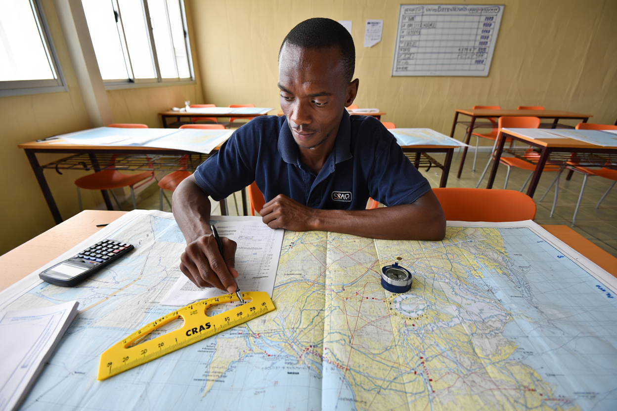 Candidat examen permis hauturier