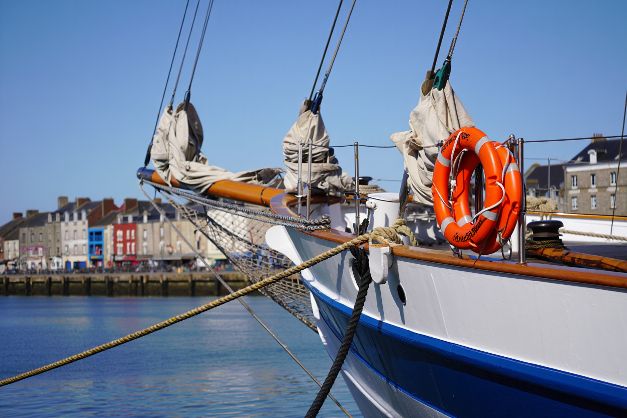Bateau-école au port de Vannes