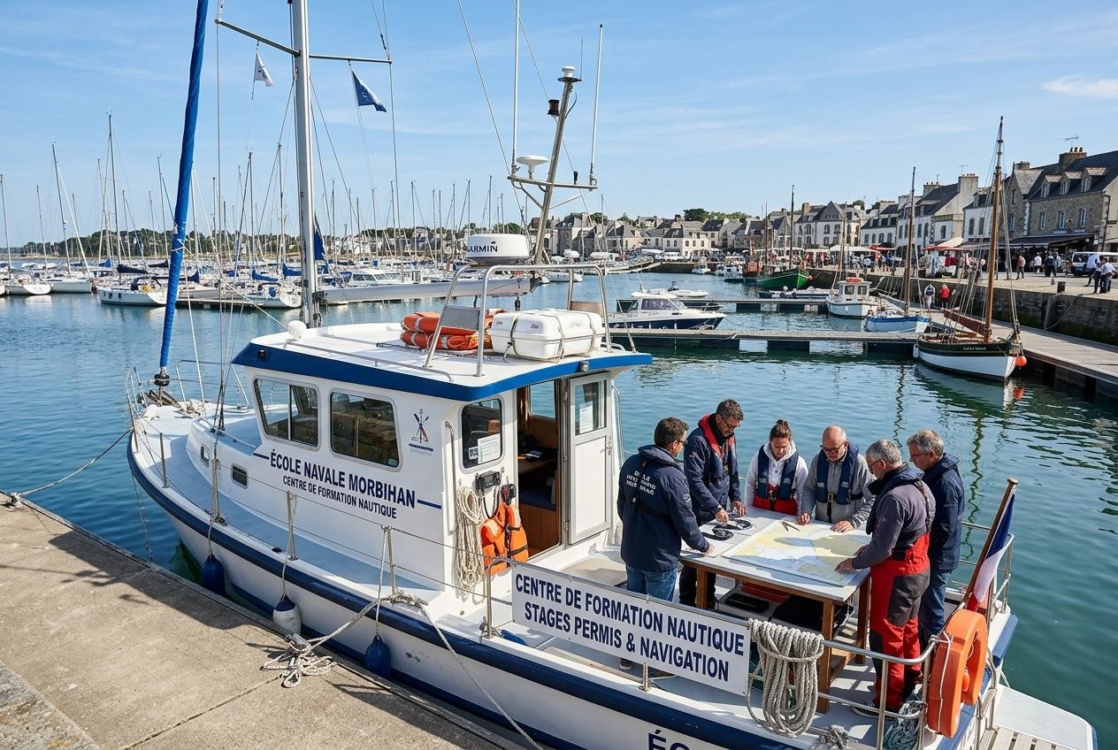 Permis bateau hauturier : cours en présentiel dans le Morbihan